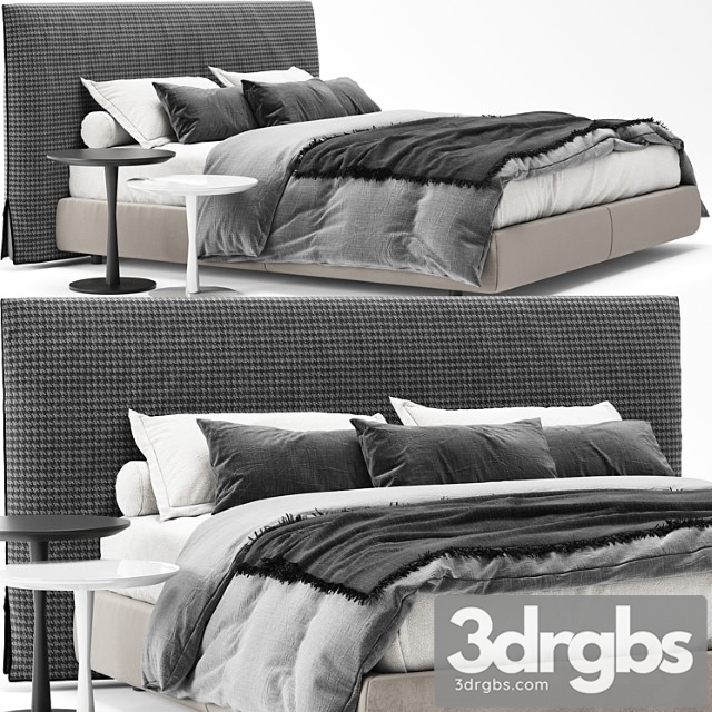 Poliform Bruce Bed 5 3dsmax Download - thumbnail 1