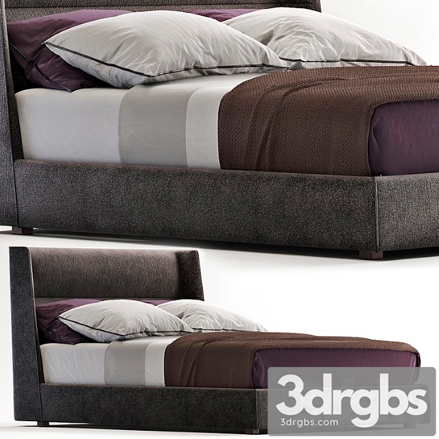 Poliform Chloe Bed 2 3dsmax Download - thumbnail 1