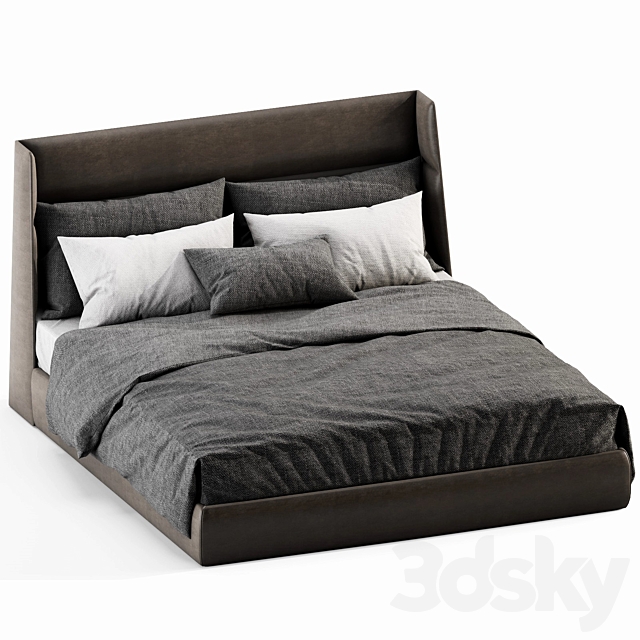 Poliform chloe bed 3DSMax File - thumbnail 3