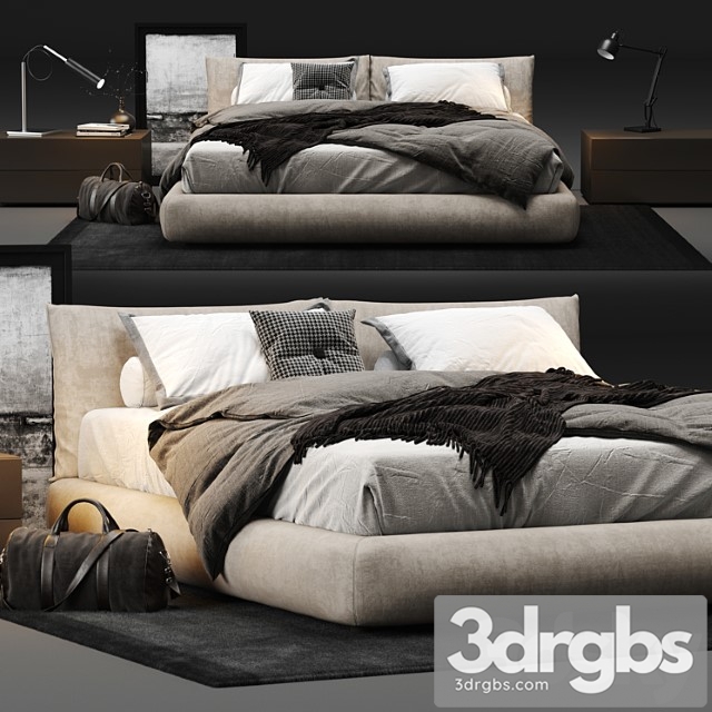 Poliform Dream Bed 2 3dsmax Download - thumbnail 1