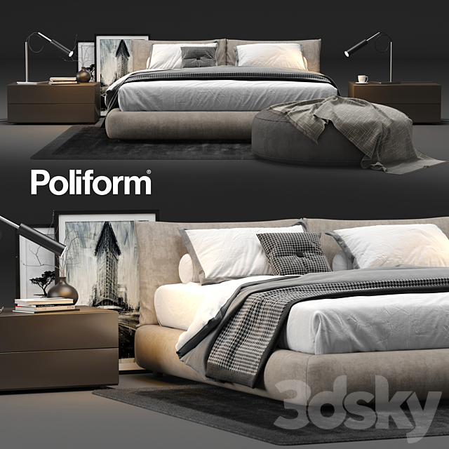 Poliform Dream Bed 2 3DSMax File - thumbnail 1