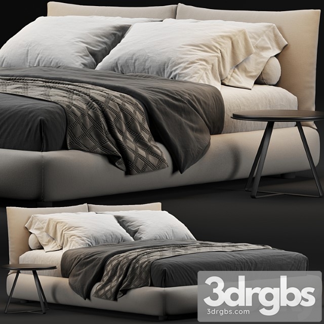 Poliform dream bed 3 3dsmax Download - thumbnail 1