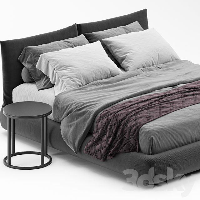 Poliform Dream Bed 3DS Max Model - thumbnail 2