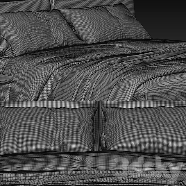 Poliform Dream Bed 3DS Max Model - thumbnail 4