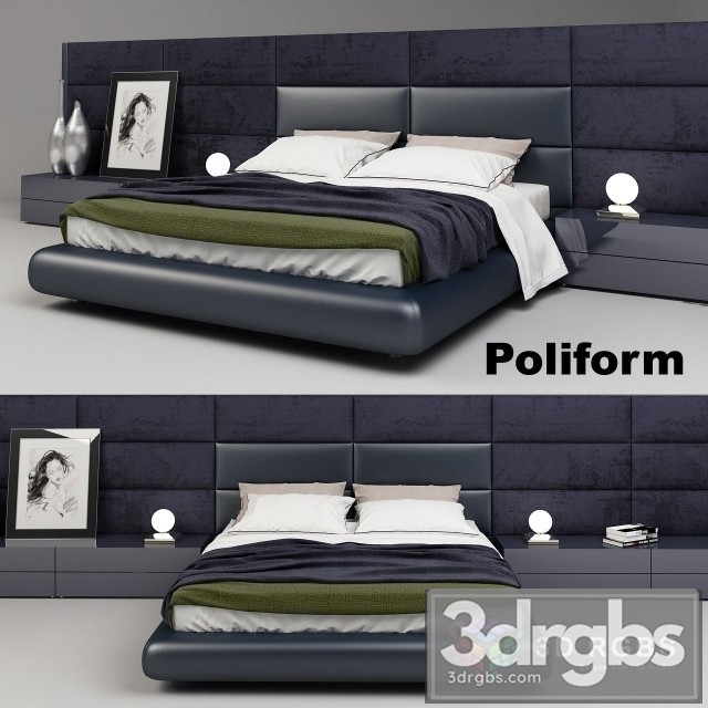 Poliform Dream Bed 3dsmax Download - thumbnail 1