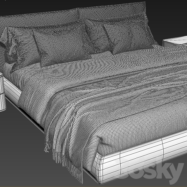 Poliform Dream Bed 3DSMax File - thumbnail 3