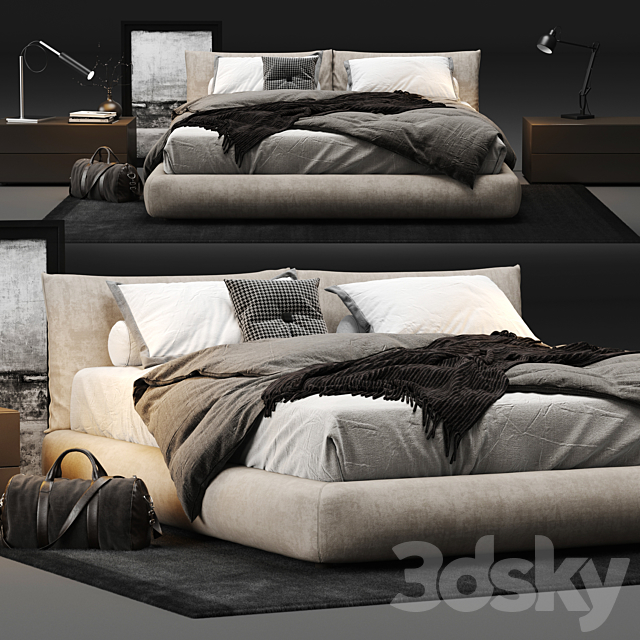 Poliform Dream Bed 3DSMax File - thumbnail 1