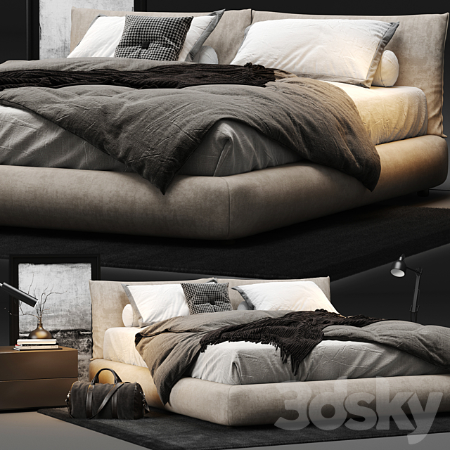 Poliform Dream Bed 3DSMax File - thumbnail 2