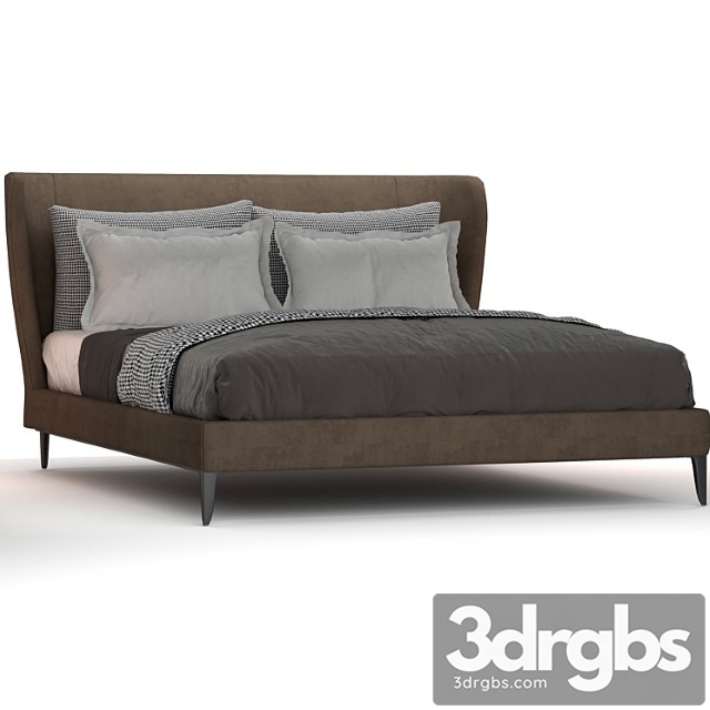 Poliform Gentleman Bed 11 3dsmax Download - thumbnail 1