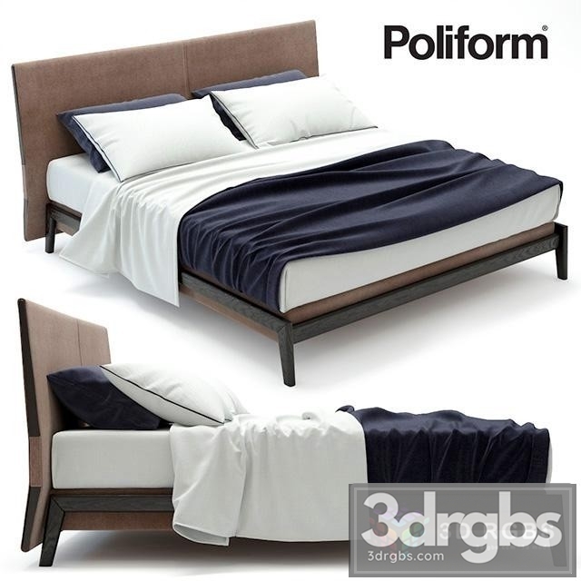 Poliform Ipanema Bed 3dsmax Download - thumbnail 1