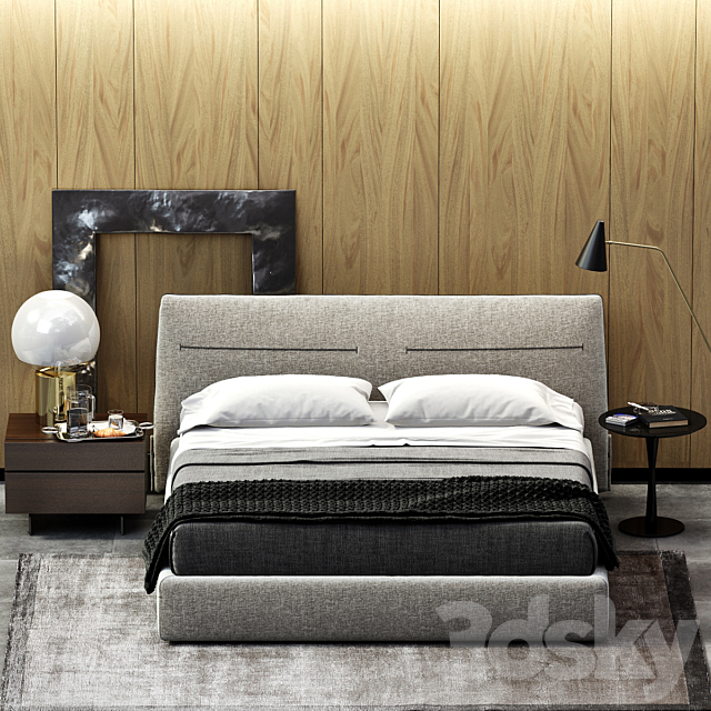 POLIFORM JACQUELINE BED 3DSMax File - thumbnail 1