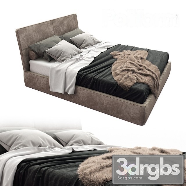 Poliform Laze Bed 02 3dsmax Download - thumbnail 1