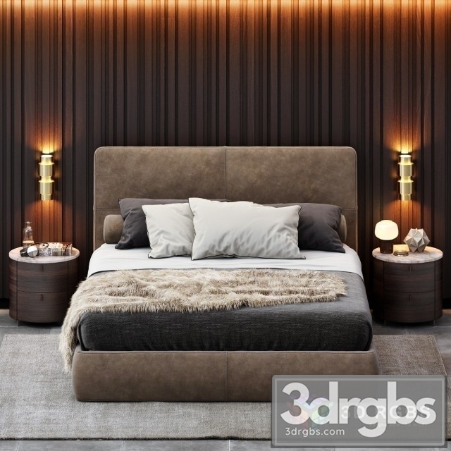 Poliform Laze Bed 3dsmax Download - thumbnail 1