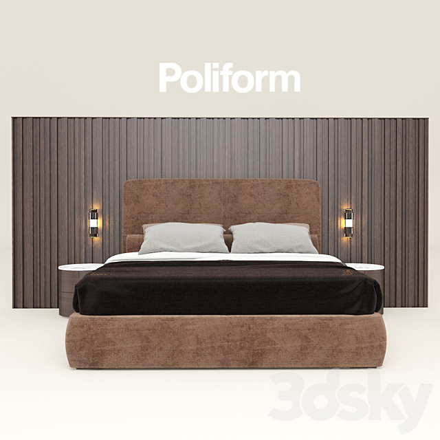 Poliform Laze bed 3DSMax File - thumbnail 3