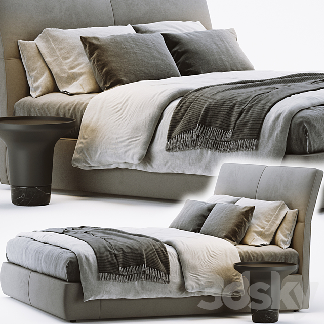 Poliform laze bed 3DSMax File - thumbnail 1