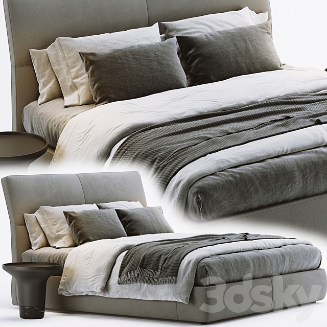 Poliform laze bed 3DSMax File - thumbnail 2