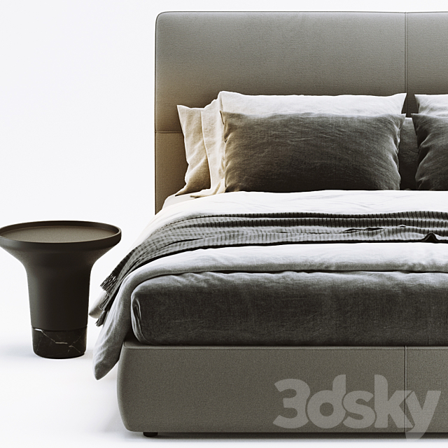 Poliform laze bed 3DSMax File - thumbnail 4