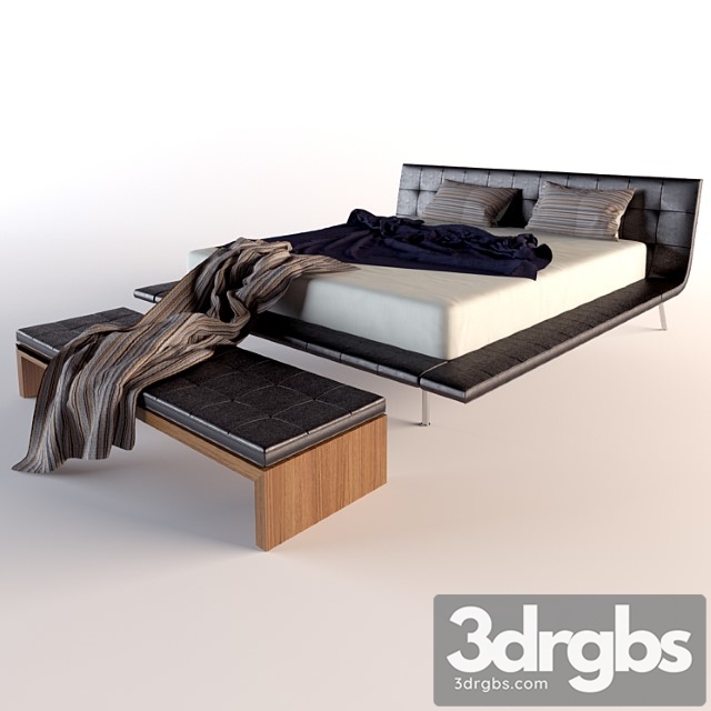 Poliform Onda Bed 2 3dsmax Download - thumbnail 1