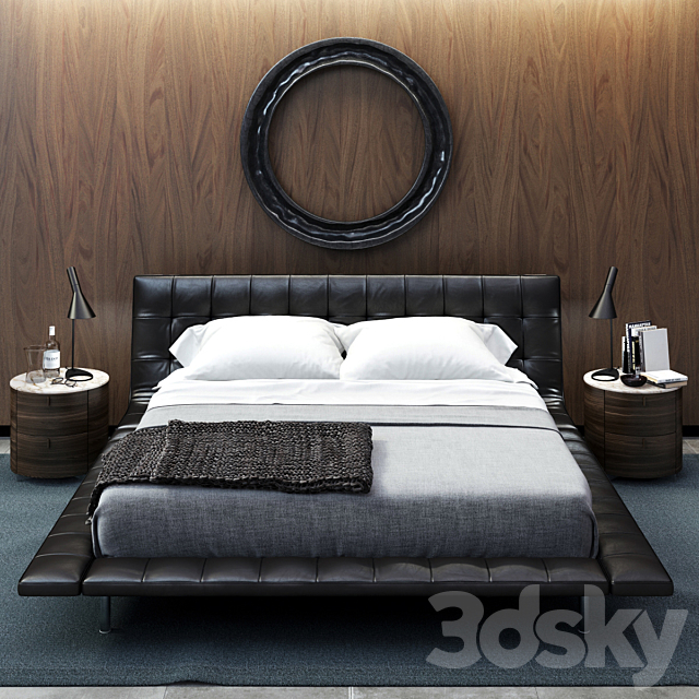 POLIFORM ONDA BED 3DSMax File - thumbnail 1