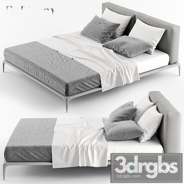 Poliform Park Bed 02 3dsmax Download - thumbnail 1