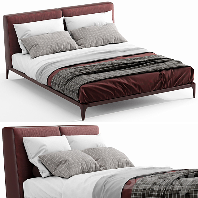 Poliform Park Uno Bed 3DS Max Model - thumbnail 5