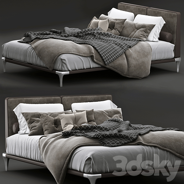 Poliform Park Uno Bed B 3DSMax File - thumbnail 1