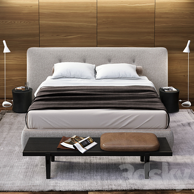 POLIFORM REVER BED 3DSMax File - thumbnail 1