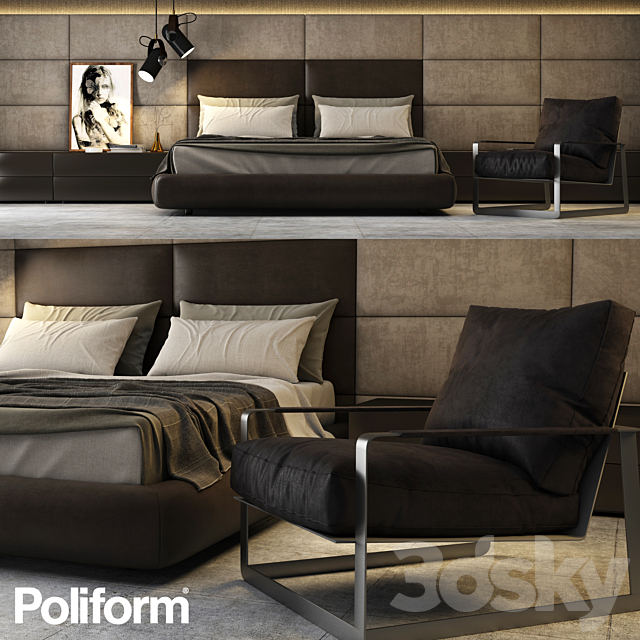 Poliform Set 06 3DS Max Model - thumbnail 1