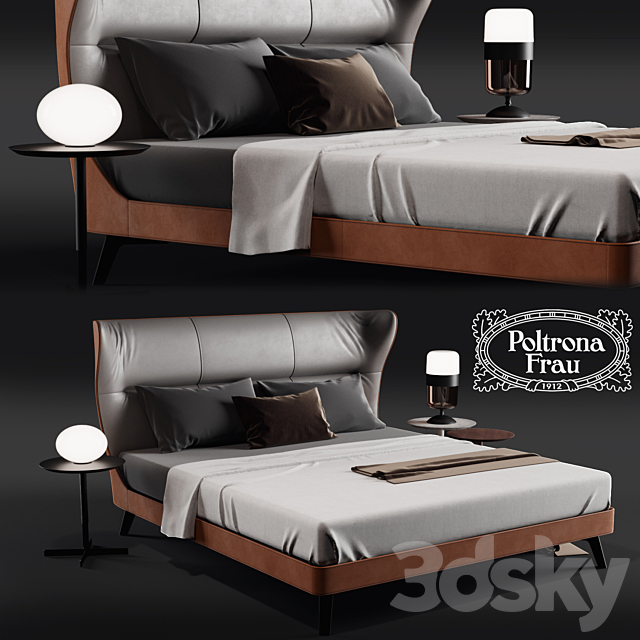 Poltorna Frau MAMY BLUE BED 3DSMax File - thumbnail 1