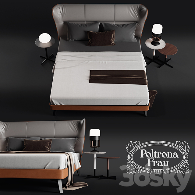 Poltorna Frau MAMY BLUE BED 3DSMax File - thumbnail 2