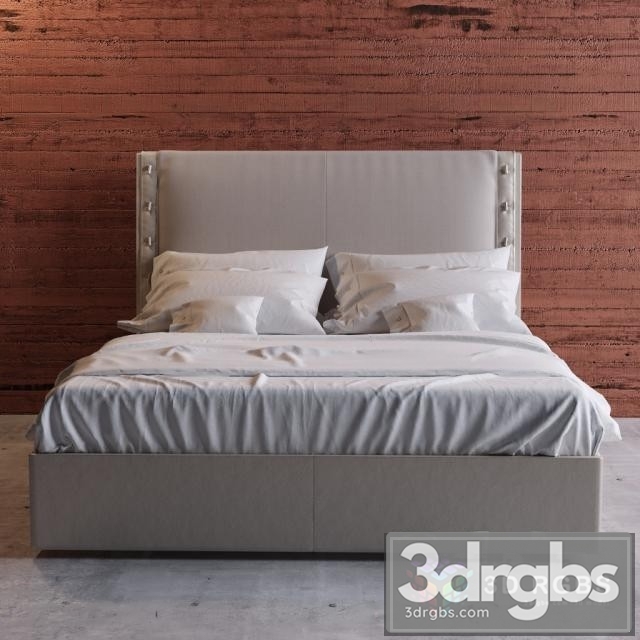 Poltrona Frau Alta Fedelta Bed 3dsmax Download - thumbnail 1