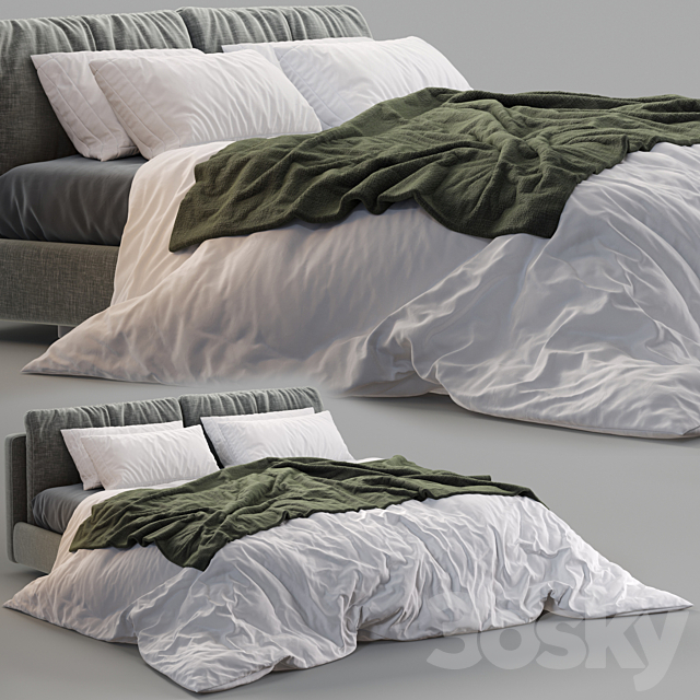 Poltrona Frau Bed Massimosistema 3DSMax File - thumbnail 1