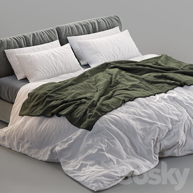 Poltrona Frau Bed Massimosistema 3DSMax File - thumbnail 2