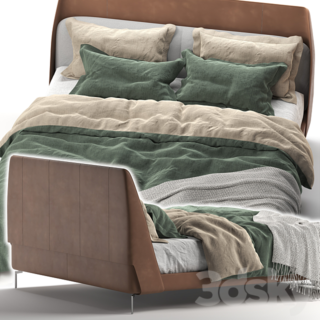 Poltrona Frau COUPÉ Bed 3DSMax File - thumbnail 2