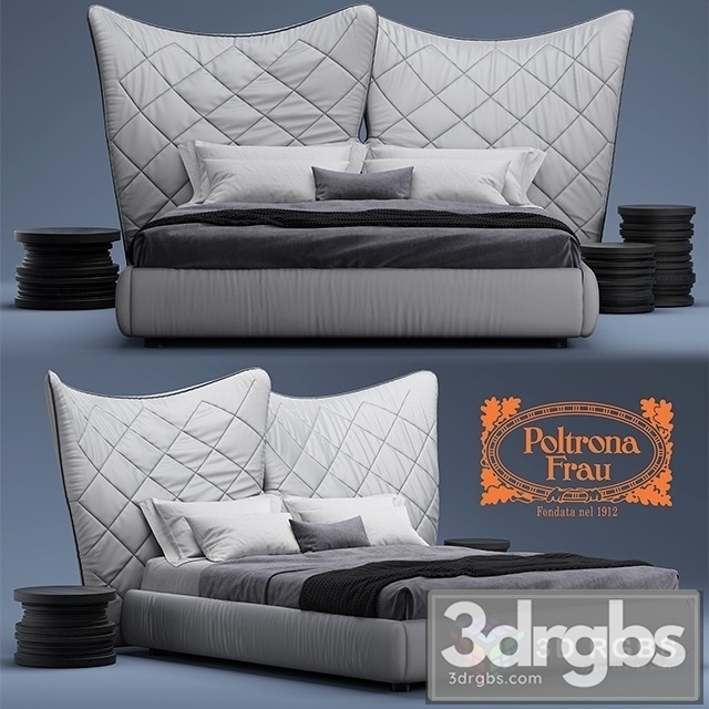 Poltrona Frau Lelit Bed 3dsmax Download - thumbnail 1