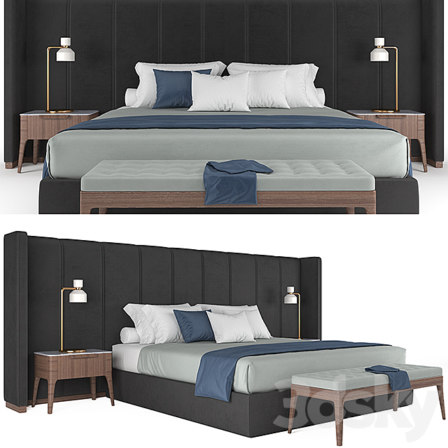 porada bed 3DSMax File - thumbnail 1