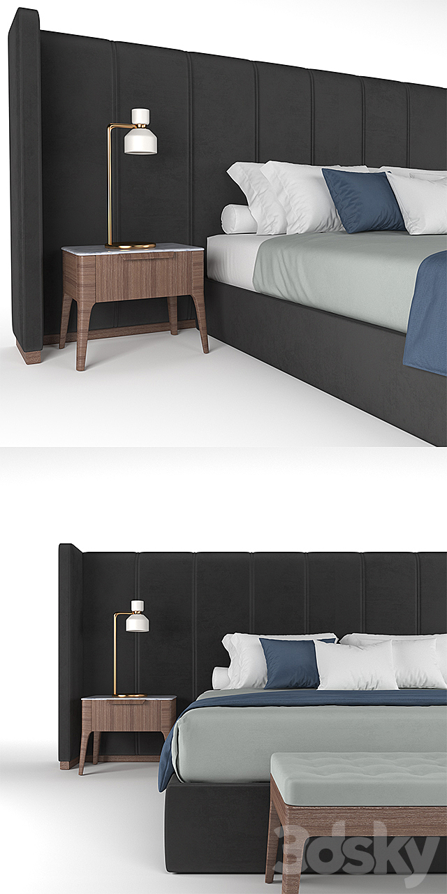 porada bed 3DSMax File - thumbnail 3