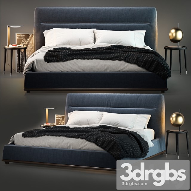 Porada kirk bed 2 3dsmax Download - thumbnail 1