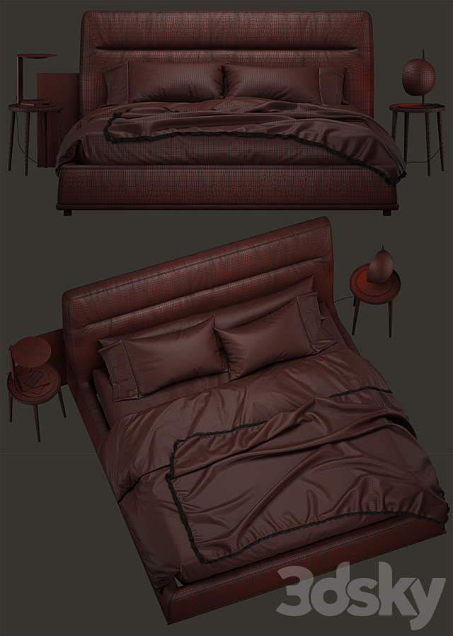 Porada kirk bed 3DSMax File - thumbnail 3