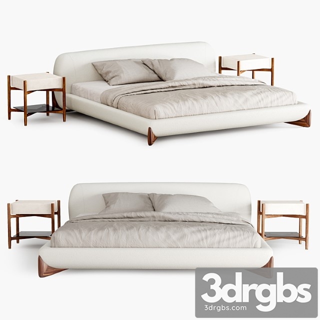 Porada Softbay Bed 3dsmax Download - thumbnail 1