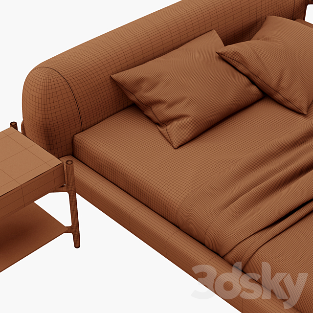 PORADA SOFTBAY BED 3DSMax File - thumbnail 2