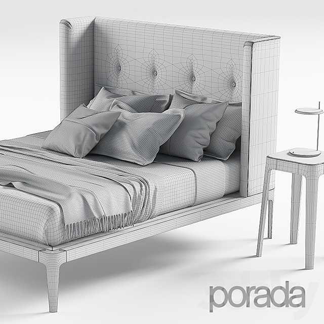 Porada Ziggy bed 3DSMax File - thumbnail 2