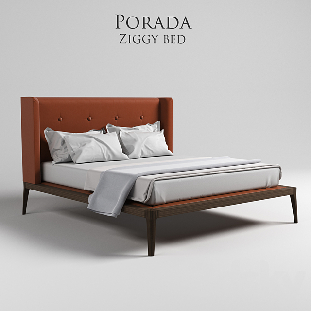 Porada Ziggy Bed 3DSMax File - thumbnail 1