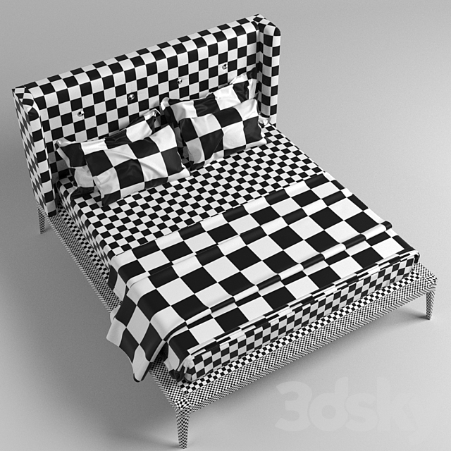 Porada Ziggy Bed 3DSMax File - thumbnail 2