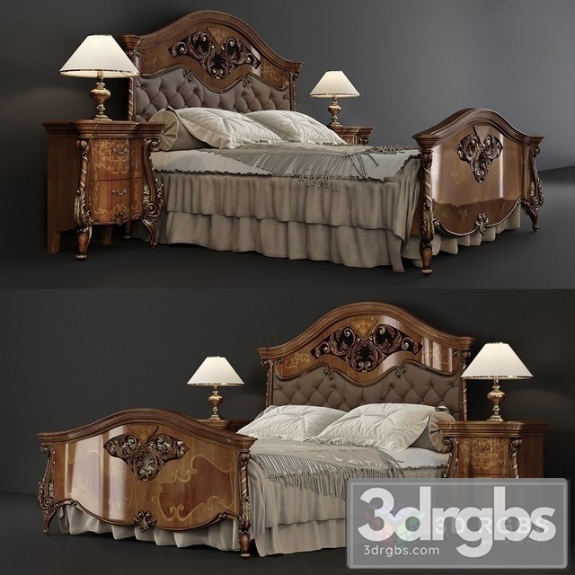 Portofino Laccato Bed 3dsmax Download - thumbnail 1