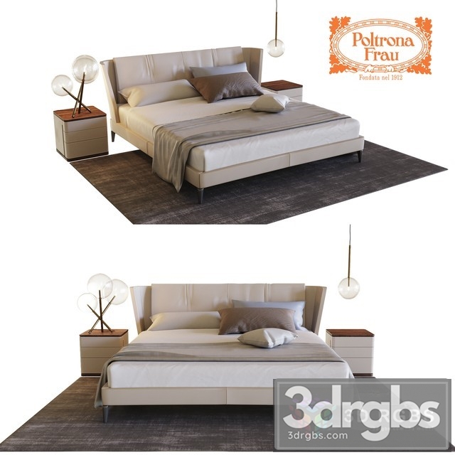 Potrona Frau Bretagne Bed 3dsmax Download - thumbnail 1