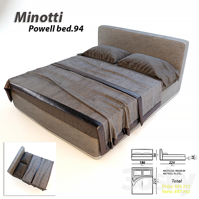 powell-bed.94 3DSMax File - thumbnail 1