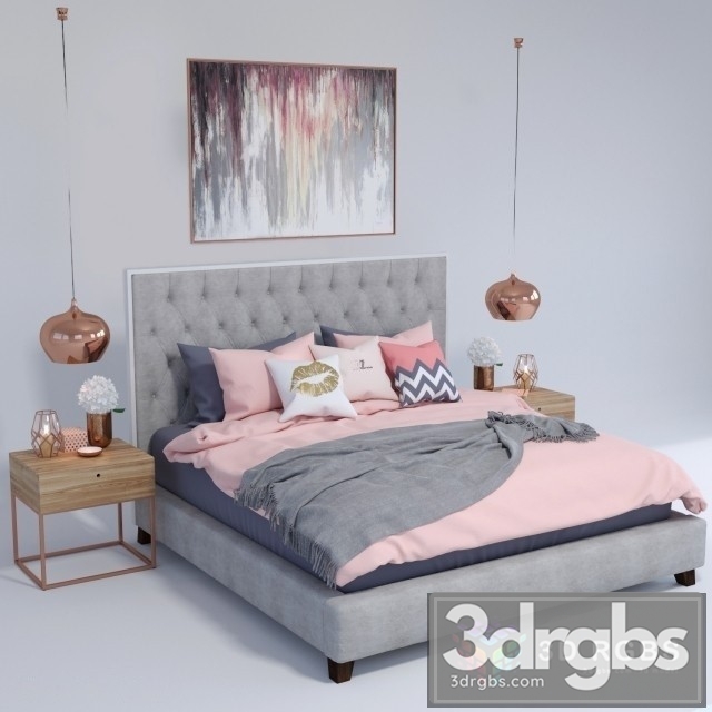 Prague Bed 3dsmax Download - thumbnail 1