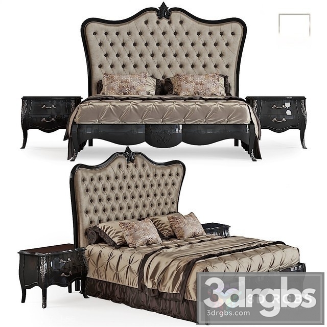 Pregno Byblos Art L91 200tr Bed 3dsmax Download - thumbnail 1