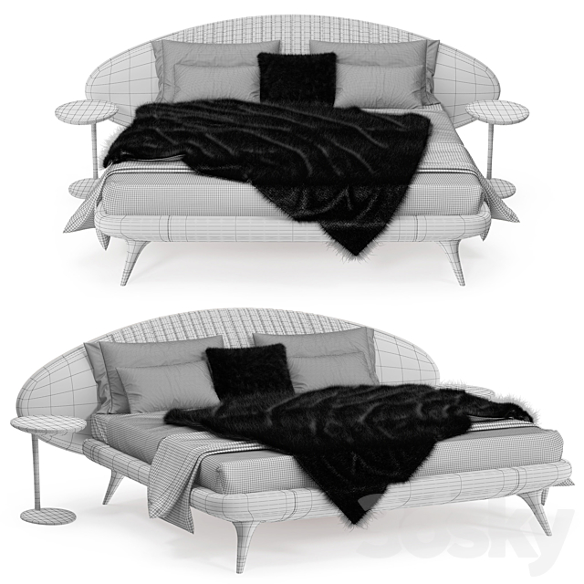 Princess bed visionaire 3DSMax File - thumbnail 2